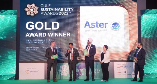 awarded aster dm healthcare with the csr label